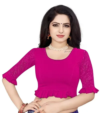 Smart Lady Round Neck Readymade Stretchable Blouse