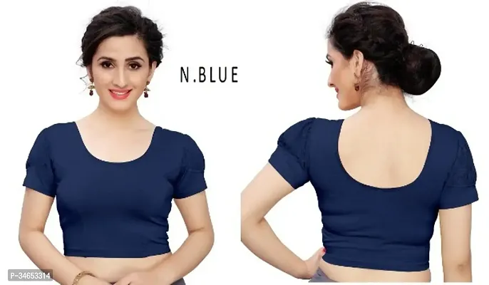 Trendy Readymade Stretchable Blouse (Free Size (30 to 36)-thumb0