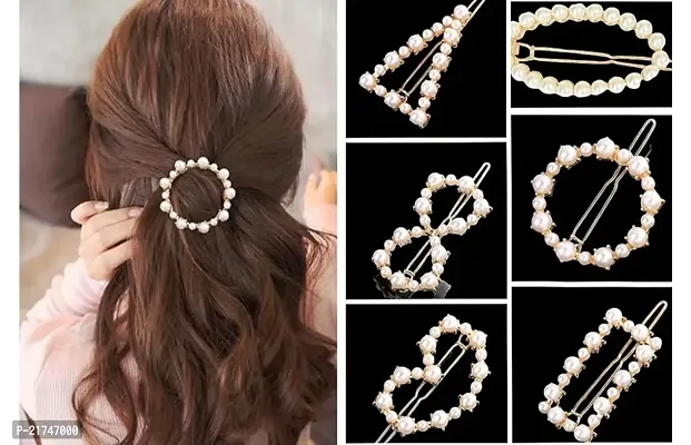 shape pearl hair clips-thumb0