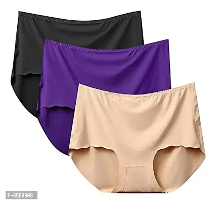WOMEN/GIRLS HIPSTER SEAMLESS PANTY PACK OF ( 3 )-thumb0