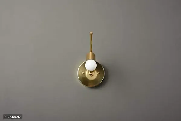 ATHARV DECOR Raw Brass Mid Century Modern Wall Sconce Light for Bathroom (Bulbs not Included)-thumb2