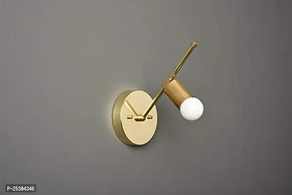 ATHARV DECOR Raw Brass Mid Century Modern Wall Sconce Light for Bathroom (Bulbs not Included)-thumb3