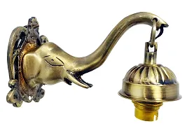 ??ATHARV DECOR Antique Design Brass Elephant Shape Type Wall Lamp-thumb2