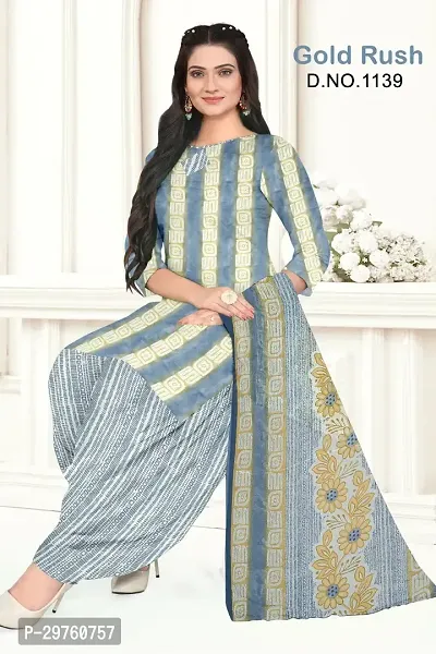 Elegant Crepe Dress Material with Dupatta For Women