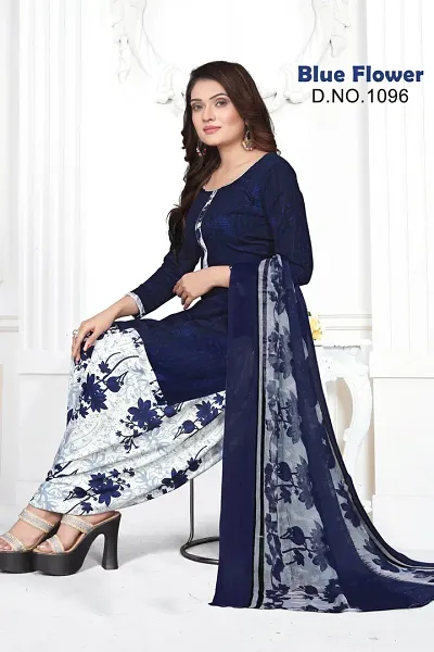 Stylish Crepe Printed Unstitched Suits