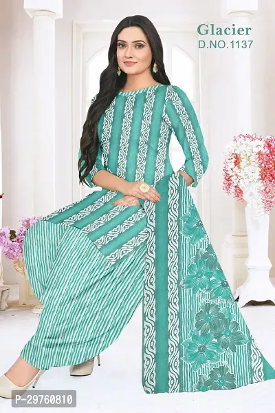 Elegant Crepe Dress Material with Dupatta For Women