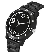 Stylish Black PU Analog For Men-thumb2