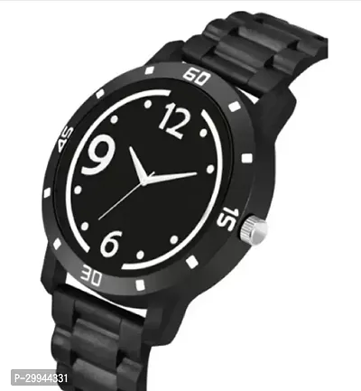 Stylish Black PU Analog For Men-thumb3