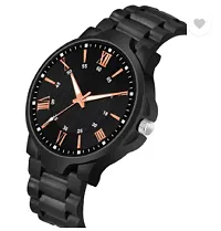 Stylish Black PU Analog Watches For Men-thumb2