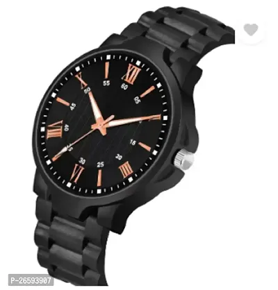 Stylish Black PU Analog Watches For Men-thumb3