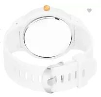 Stylish White PU Analog For Men-thumb2