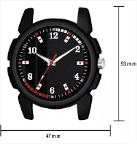 Stylish Black PU Analog Watches For Men-thumb3