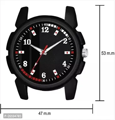 Stylish Black PU Analog Watches For Men-thumb4