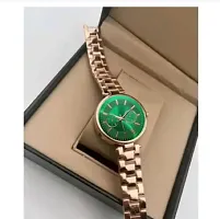 Miss Perfect Crono Green Dial Rose Gold Belt Girls And Women Analog Watch-thumb1