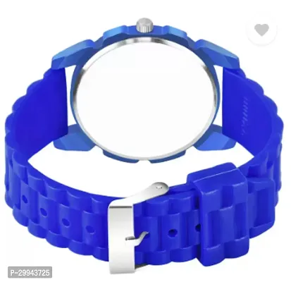 Stylish Blue PU Analog For Men-thumb5