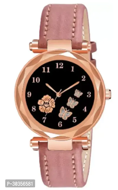 Stylish Genuine Leather Analog Watch For Women-thumb0