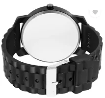 Stylish Black PU Analog Watches For Men-thumb1