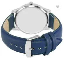 Stylish Blue Genuine Leather Analog Watch For Men-thumb2