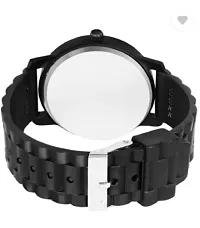 Stylish Black PU Analog Watch For Men-thumb3