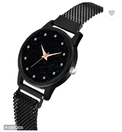 Stylish Black Metal Analog Watches For Women-thumb2