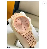 Stylish Golden Metal Analog Watches For Women-thumb1