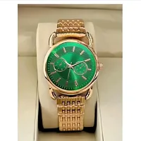 Miss Perfect Crono Green Dial Rose Gold Belt Women Wrist Watch-thumb3