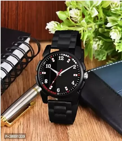 Stylish Black Analog Watches For Men-thumb0