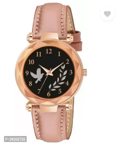 Stylish Genuine Leather Analog Watch For Women-thumb0