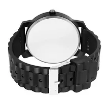 Stylish Black PU Analog Watches For Men-thumb1