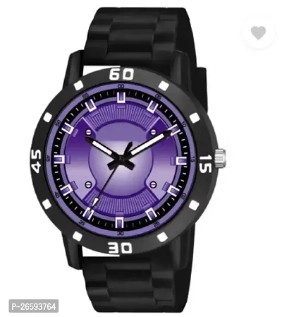 Stylish Purple PU Analog Watches For Men-thumb2