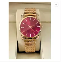 Stylish Golden Metal Analog Watches For Women-thumb1