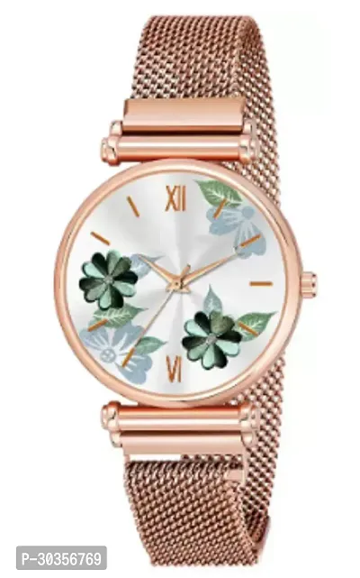 Stylish Metal Analog Watch For Women-thumb0