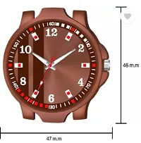 Stylish Brown PU Analog For Men-thumb3