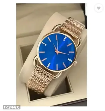 Stylish Golden Metal Analog Watches For Women-thumb4