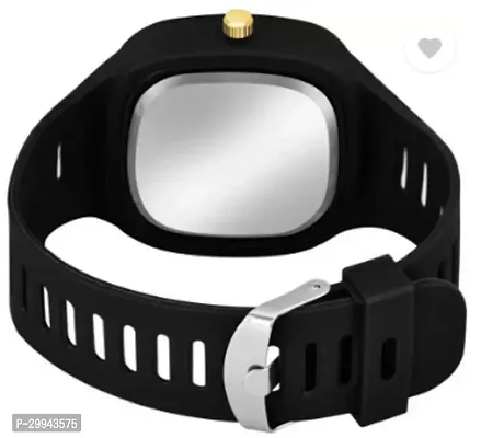 Stylish Black PU Analog For Men-thumb2