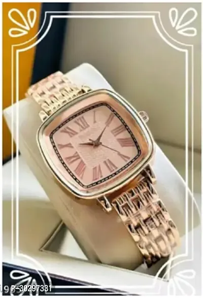 Stylish Golden Metal Analog Watches For Women