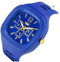 Stylish Blue PU Analog For Men-thumb2