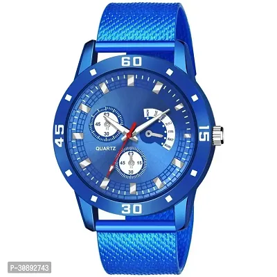 Stylish Blue Analog Watches For Men-thumb0