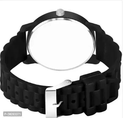 Stylish Black PU Analog Watch For Men-thumb4