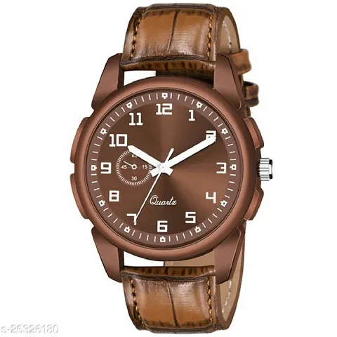 Trendy Synthetic Strap Analog Watches for Men
