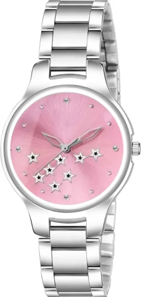 Fashionable Dial Metal Analog Watch For Women