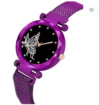 Stylish Black Metal Analog Watches For Women-thumb2