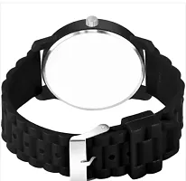 Stylish Black PU Analog Watch For Men-thumb3