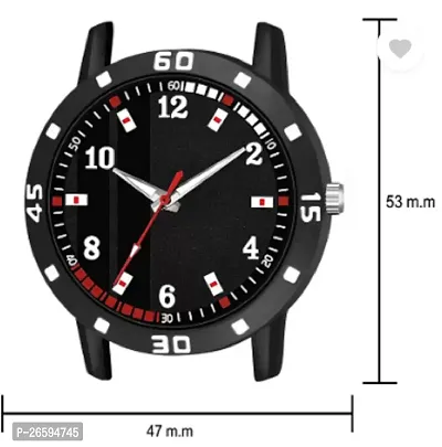 Stylish Black PU Analog Watches For Men-thumb5