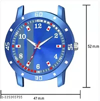 Stylish Blue PU Analog For Men-thumb1