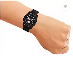 Stylish Black PU Analog Watches For Men-thumb4