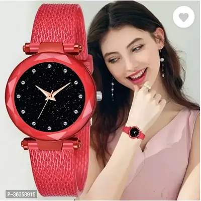 Stylish PU Analog Watch For Women-thumb0