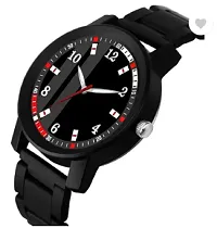 Stylish Black PU Analog Watches For Men-thumb1