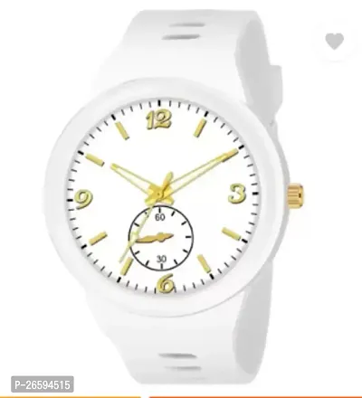 Stylish White PU Analog Watches For Men-thumb4