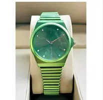 Stylish Green Metal Analog Watches For Women-thumb1